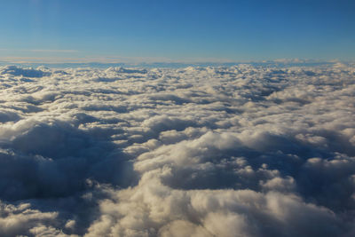 Aerial view of cloudscape