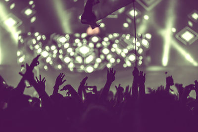 Crowd at music concert