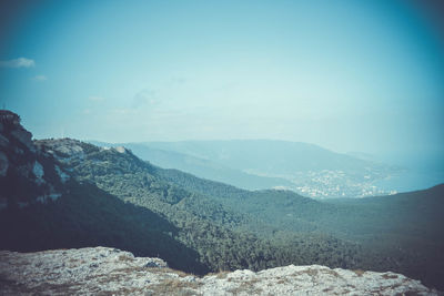 Panoramic view of landscape against sky