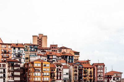 Low angle view of buildings against sky