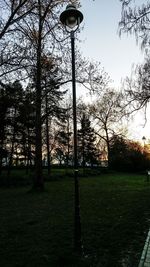 Low angle view of basketball hoop against sky