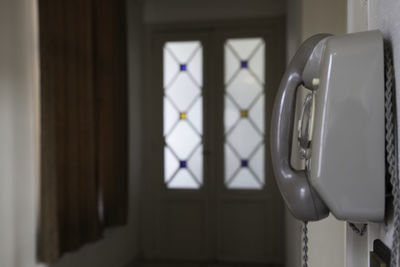Old telephone in monastery