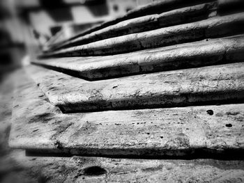 Close-up of stack of stones