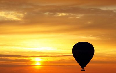 Scenic view of sunset over landscape