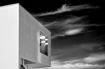 Low angle view of building against sky