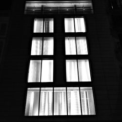 View of building through window