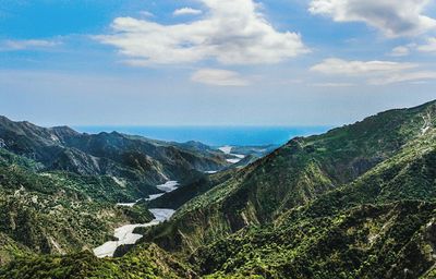 Aerial view of mountains