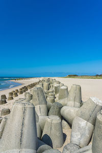 Tetrapods on the island sylt