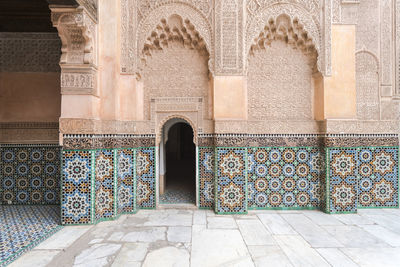 Entrance of historic building