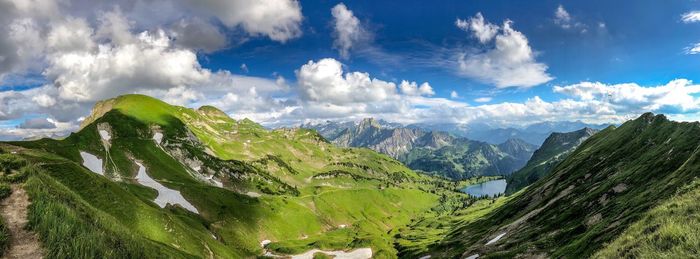 Panoramic view of landscape against sky