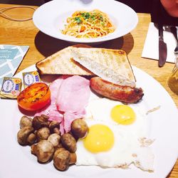 Close-up of food in plate