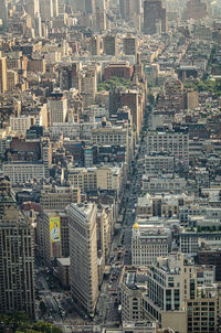 High angle view of cityscape