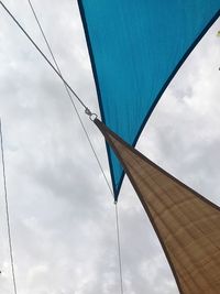 Low angle view of bridge against sky