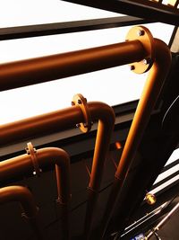 Low angle view of metallic structure