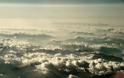 Aerial view of cloudscape