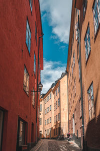 Low angle view of buildings against sky