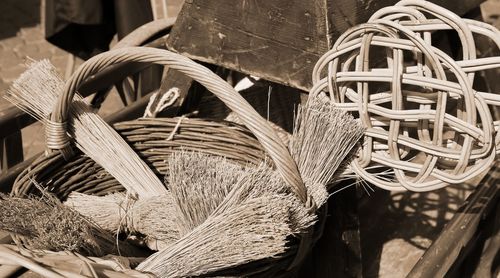 Close up of basket 