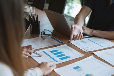 People working on table
