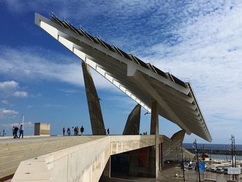 Built structure against cloudy sky