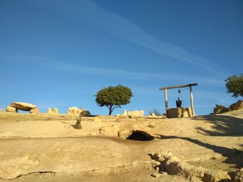 Scenic view of desert against sky