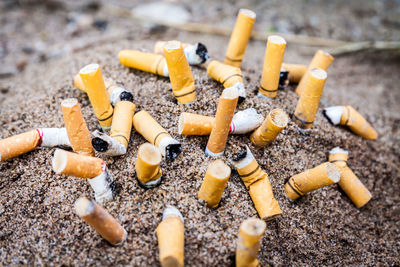 Close-up of cigarette smoking