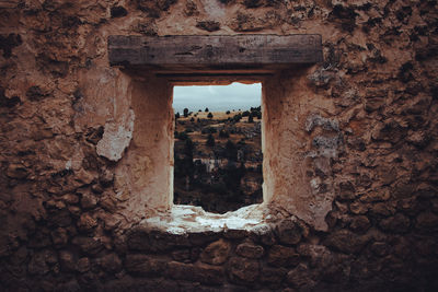 View of old ruin building