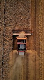 Directly above shot of telephone booth on wall