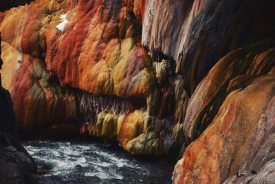 Scenic view of rock formations