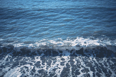 High angle view of sea