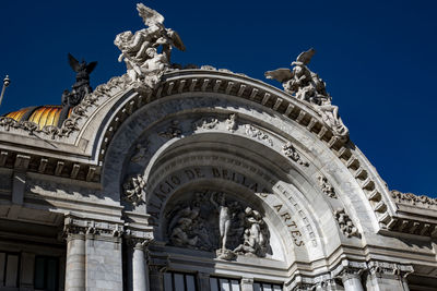 Low angle view of historical building against sky