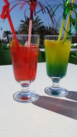 Close-up of drink on table