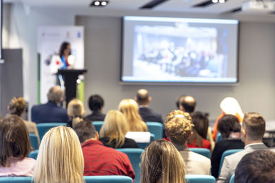 Business conference or international political meeting