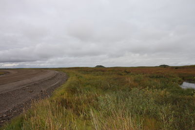 Scenic view of landscape against sky