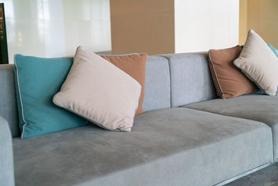 Interior of sofa at home