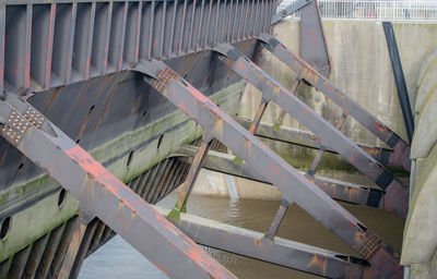 High angle view of staircase