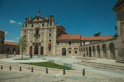 View of historic building against blue sky