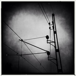 Low angle view of power lines