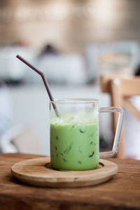 Close-up of drink on table