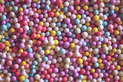 Full frame shot of multi colored balls