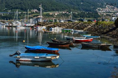 Boats in marina