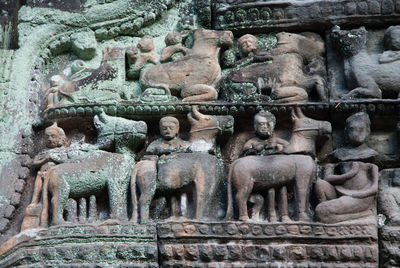 Statues in a temple