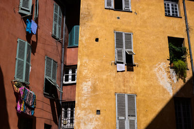 Low angle view of residential building