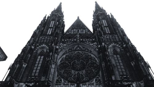 Low angle view of cathedral against clear sky