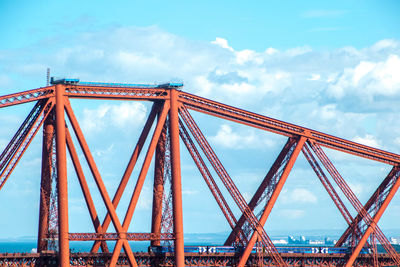 Low angle view of bridge against sky