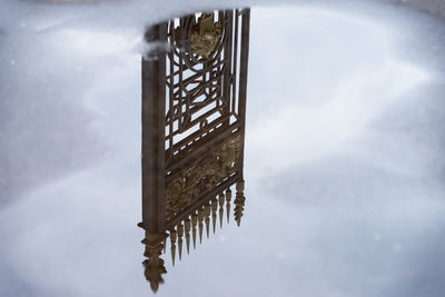 Reflection of sky in lake