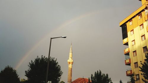 Low angle view of building against sky