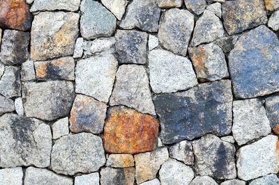 Full frame shot of stone wall