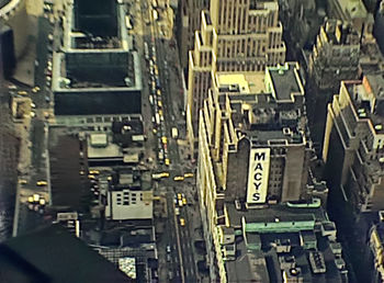 Aerial view of buildings in city