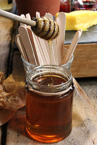 Close-up of drink on table