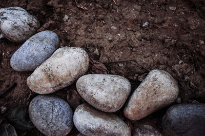 Pebbles on rocks